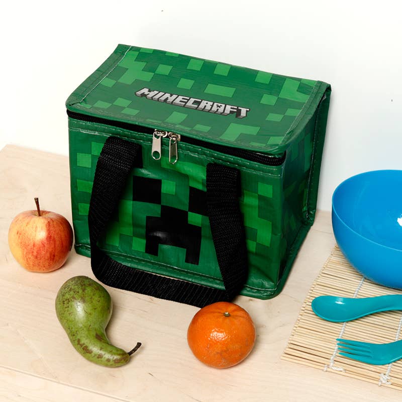Återanvändbar kylväska för lunch i RPET – Minecraft Creeper - Image 2