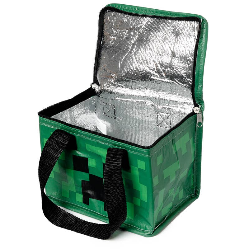 Återanvändbar kylväska för lunch i RPET – Minecraft Creeper - Image 3