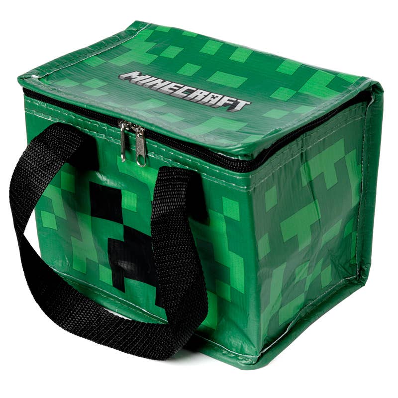 Återanvändbar kylväska för lunch i RPET – Minecraft Creeper - Image 4