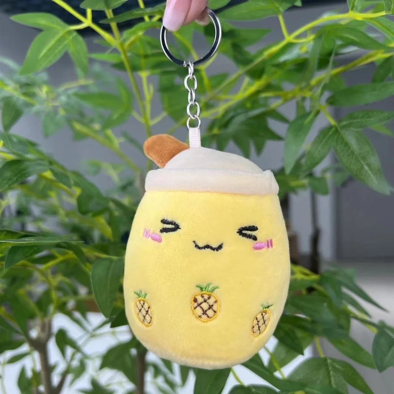 Söt Boba Nyckelring - Kawaii Plysch 10 cm - Image 2