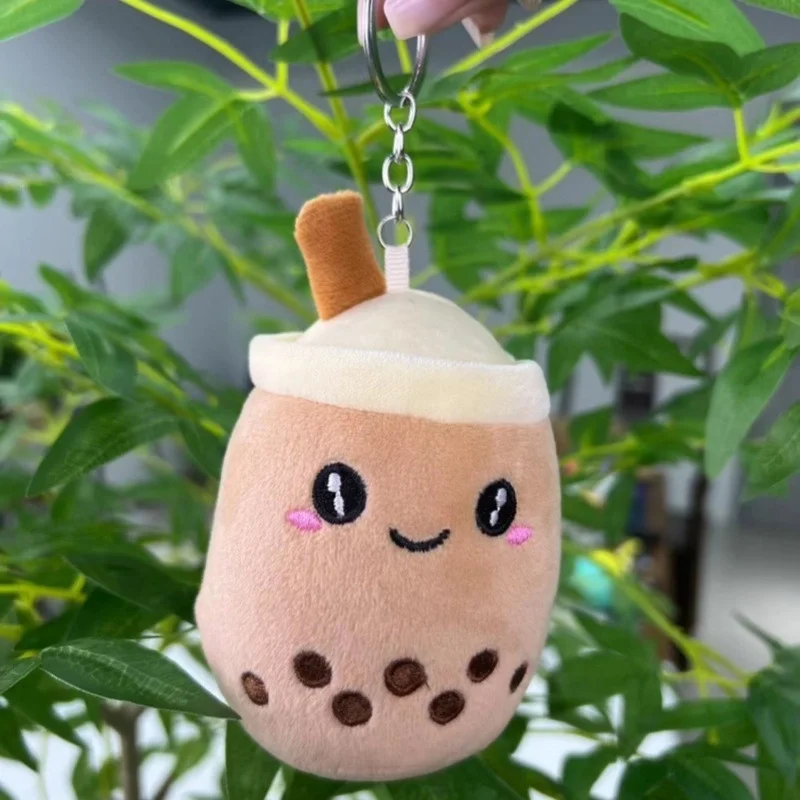 Söt Boba Nyckelring - Kawaii Plysch 10 cm - Image 3