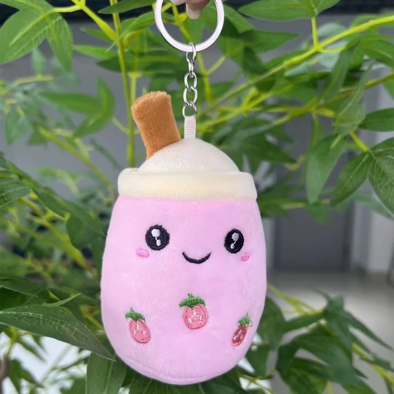 Söt Boba Nyckelring - Kawaii Plysch 10 cm - Image 4