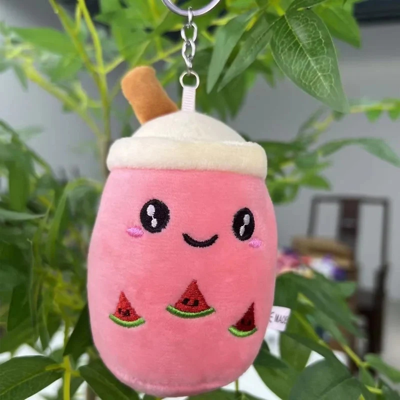Söt Boba Nyckelring - Kawaii Plysch 10 cm - Image 5