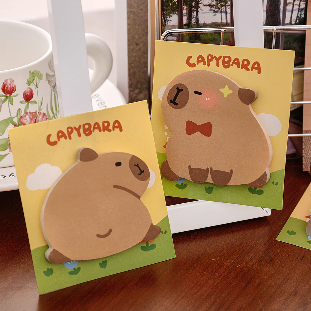 Söta Capybara Post-it lappar - Image 3