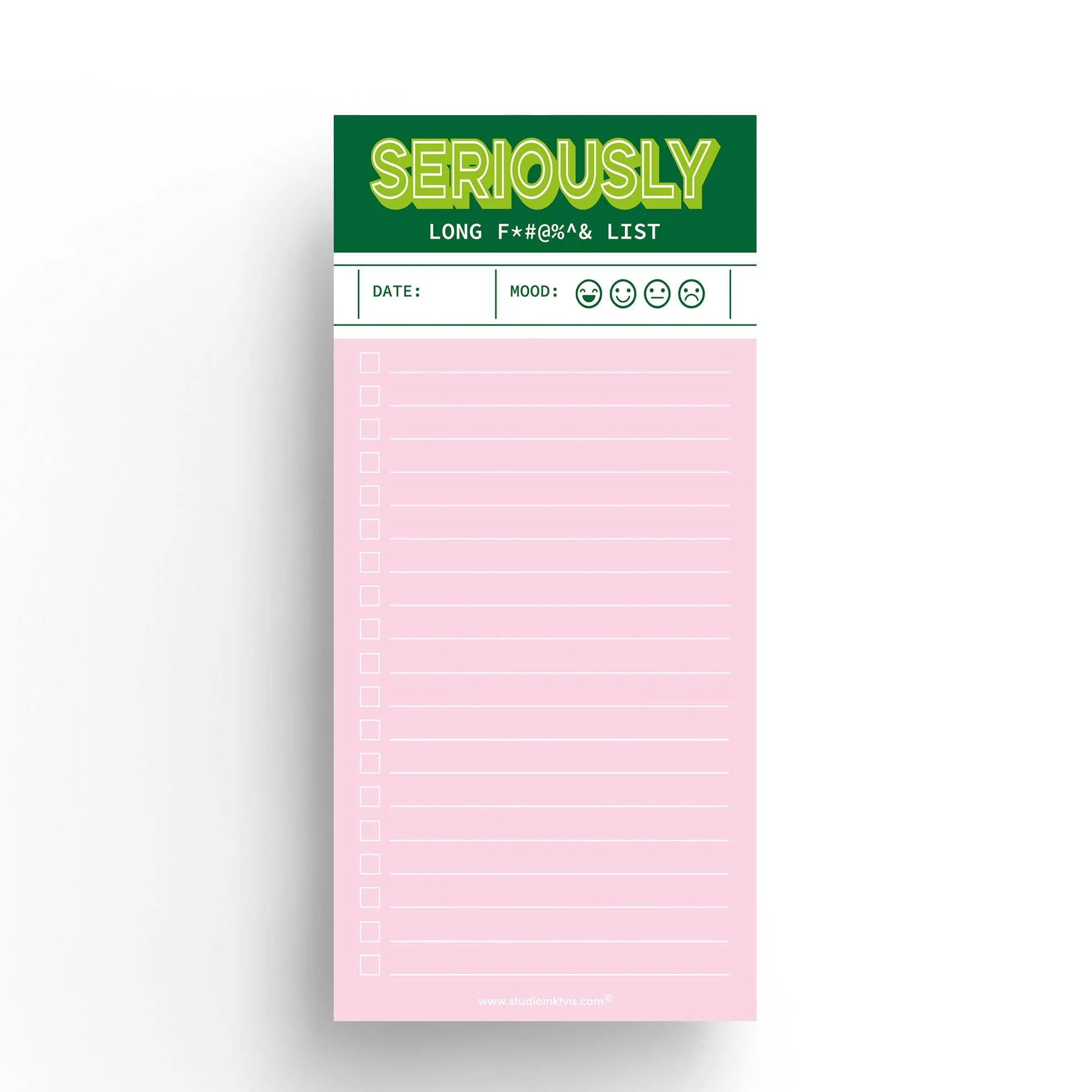 Anteckningsblock - "Serioulsy Long f***** list"