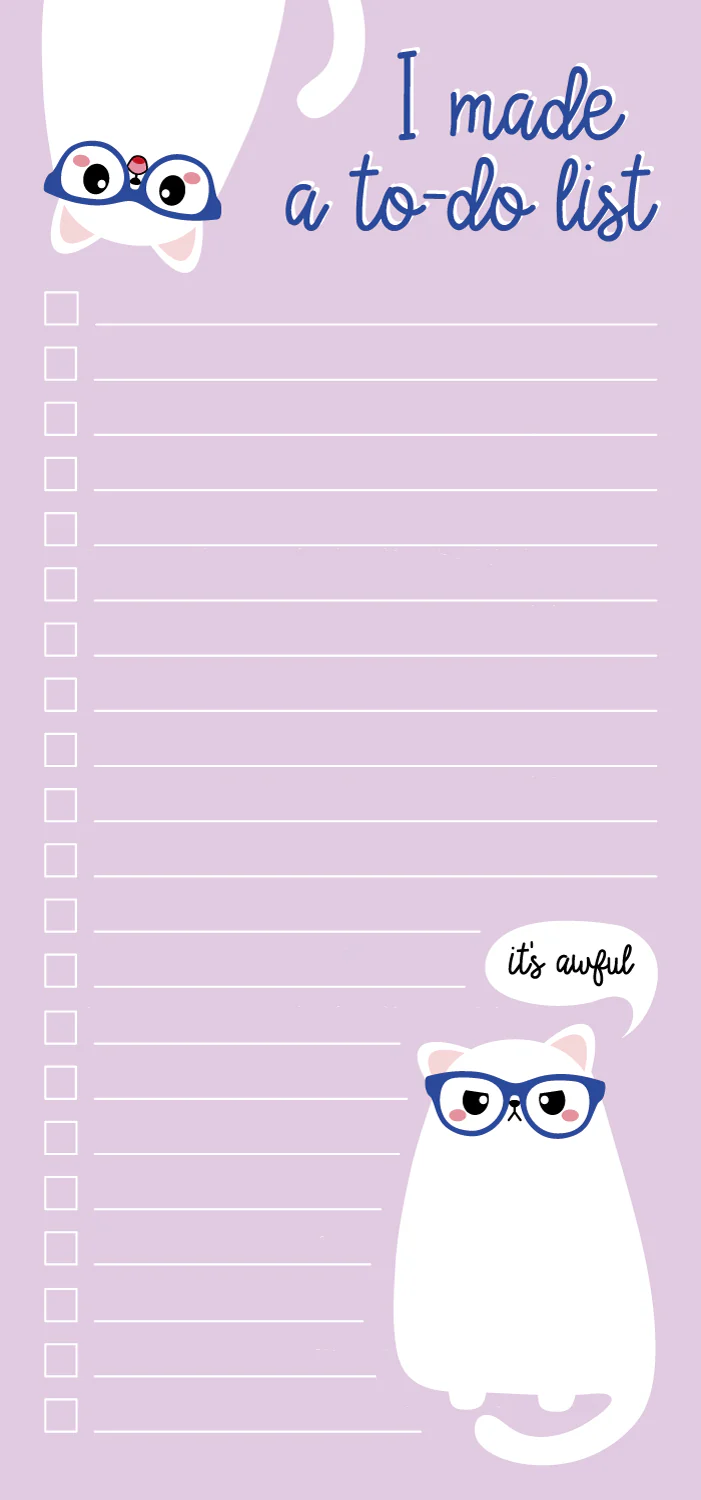 Grumpy Cat att göra-lista block – Roligt anteckningsblock för kattälskare - Image 5