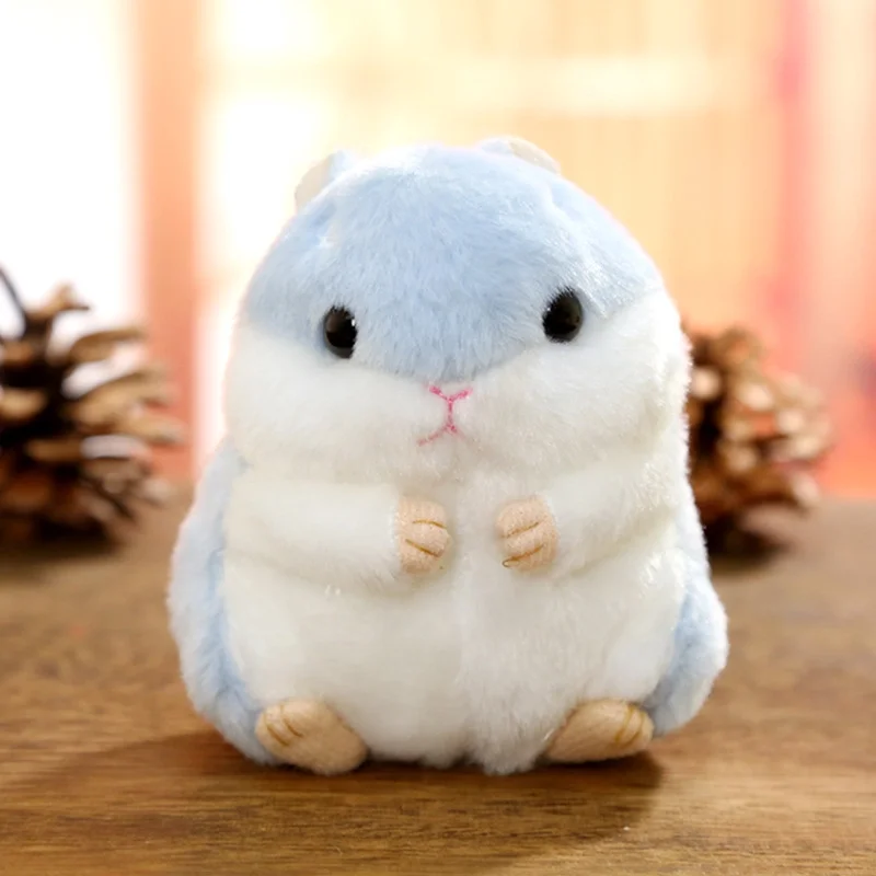 Kawaii Hamster Nyckelring - Mjuk Plysch 10 cm Väskhänge Dekoration - Image 3