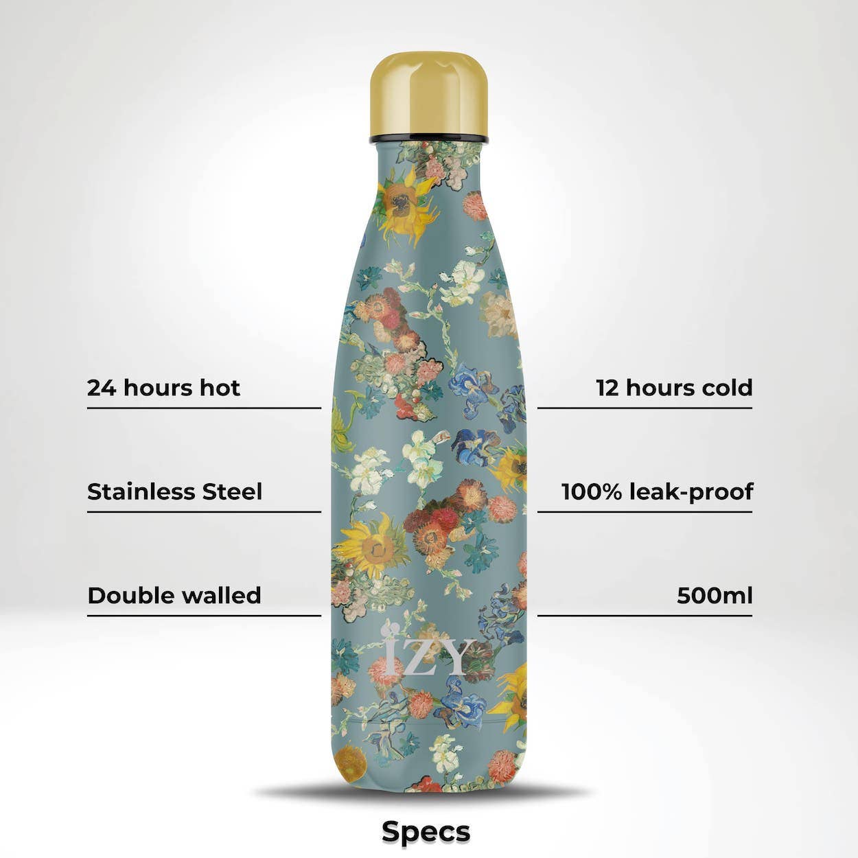 IZY Bottles isolerad vattenflaska- Vincent van Gogh-motiv - Image 2