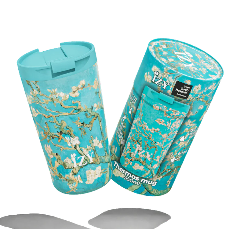 IZY termosmugg med motiv Almond Blossom – isolerad kaffemugg