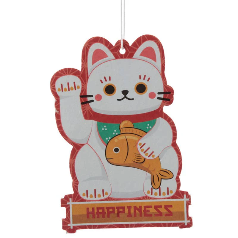 Maneki Neko luftfräschare vit jasmin doft – turkatt japansk design - Image 2