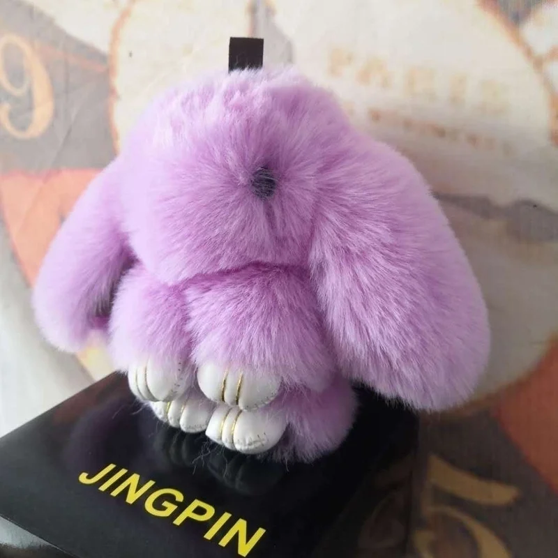 Kawaii Kanin Nyckelring - Mjuk Plysch 18cm Gullig Present - Image 2
