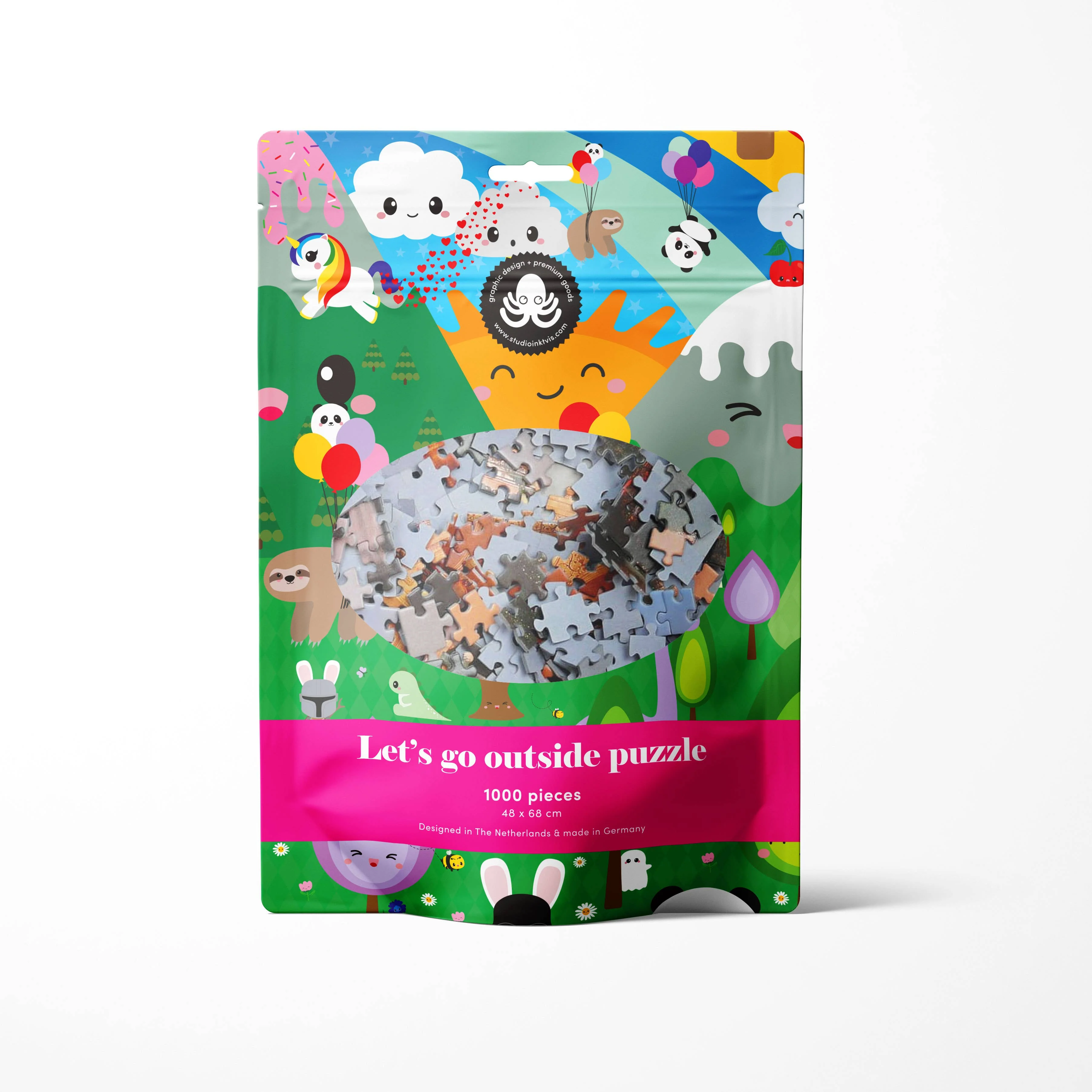 Kawaii pussel 1000 bitar – Söta figurer, färgglatt och roligt!