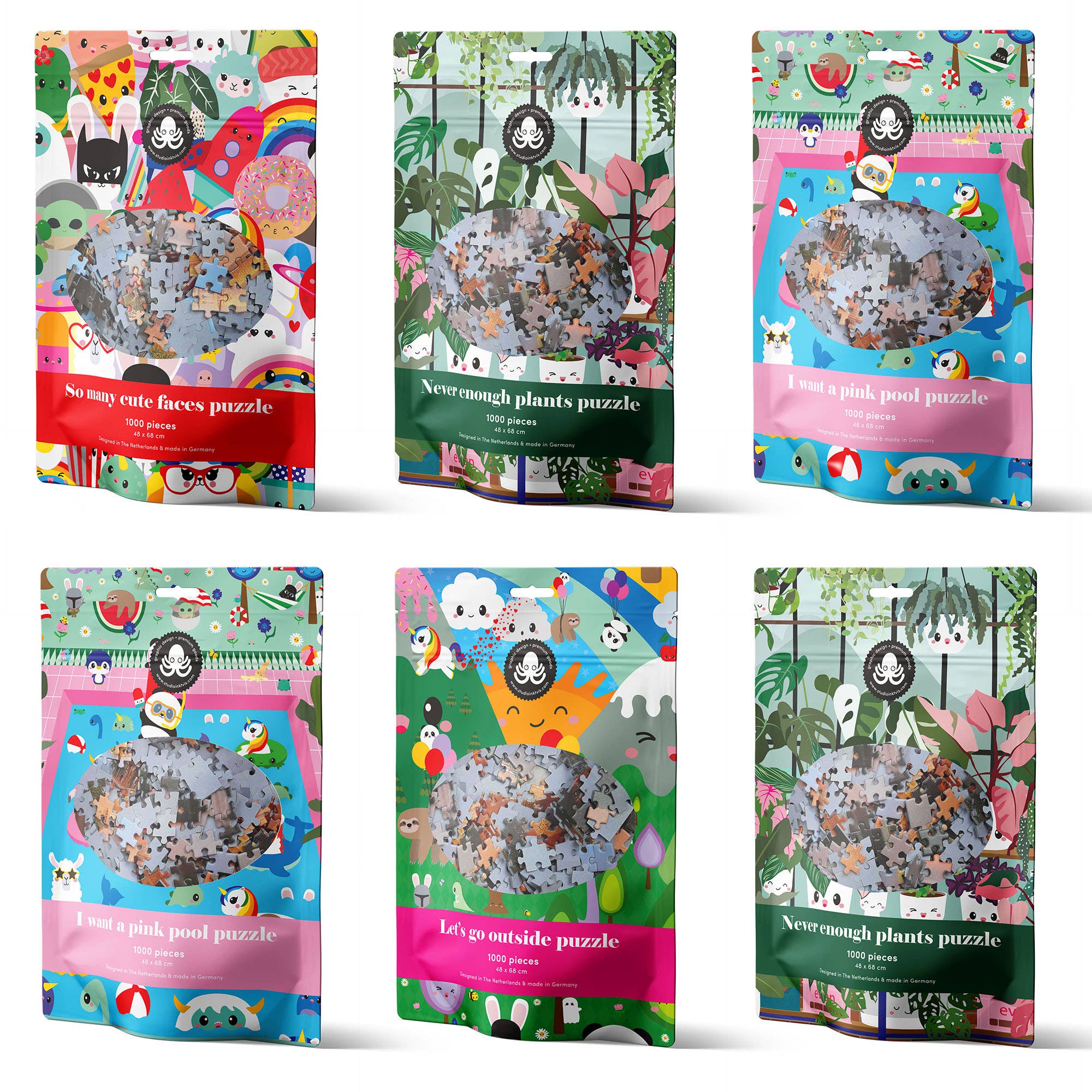 Kawaii pussel 1000 bitar – Söta figurer, färgglatt och roligt! - Image 16
