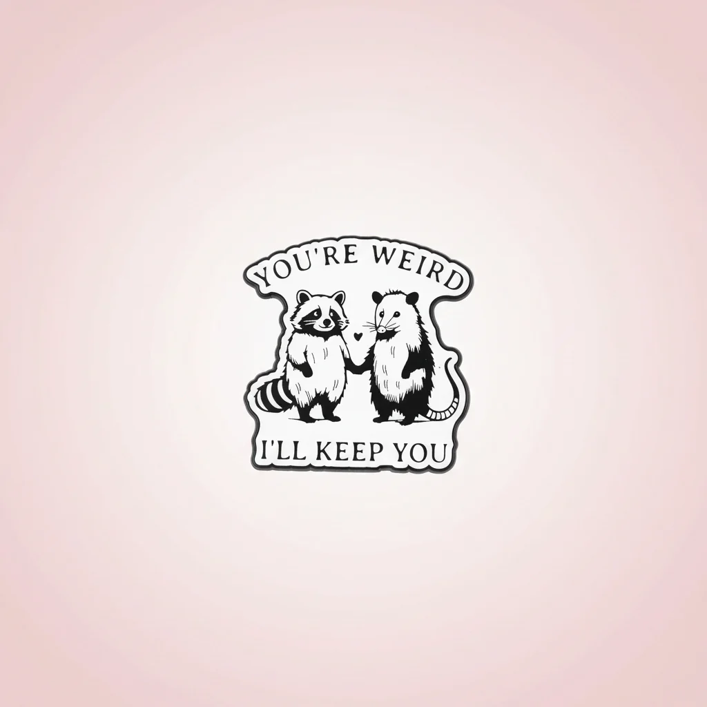 Pin - "You´re weird, ill keep you"