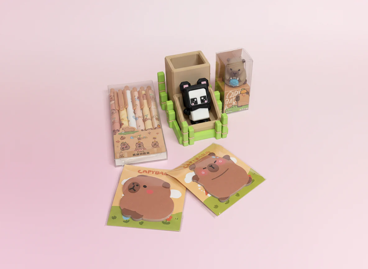 Kawaii Stationary - Capybara/Panda startkit