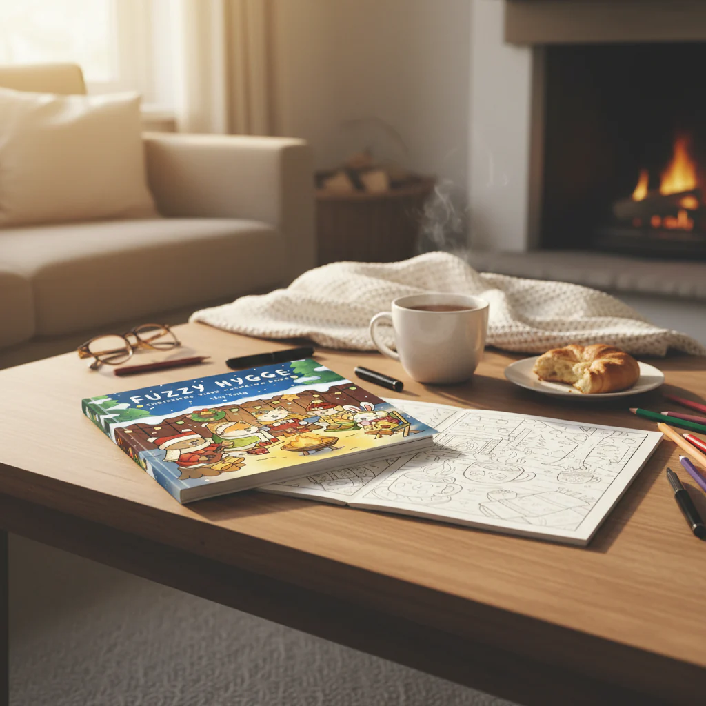 Målarbok för vuxna - Fuzzy Hygge - Image 2