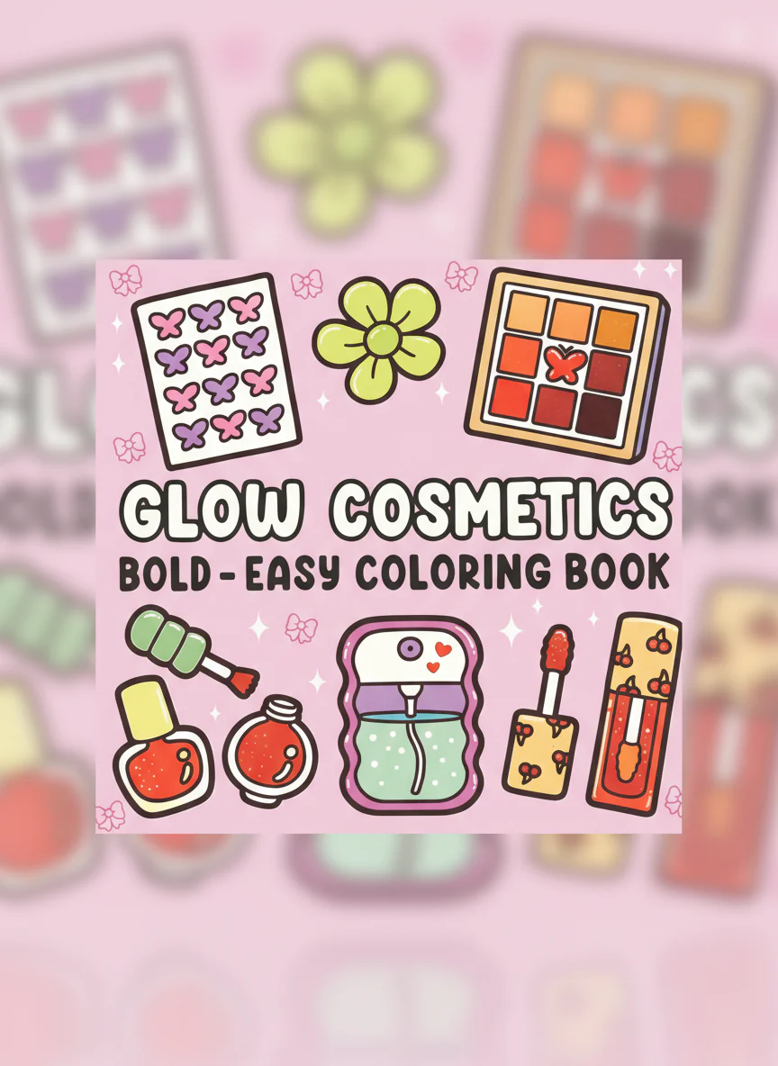 Målarbok - Glow Cosmetics