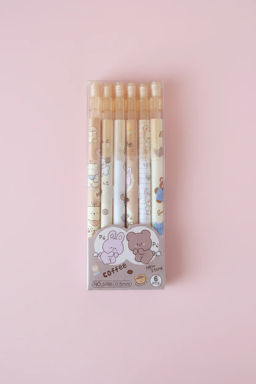 Pennor i 6 pack - Blyerts - Coffe