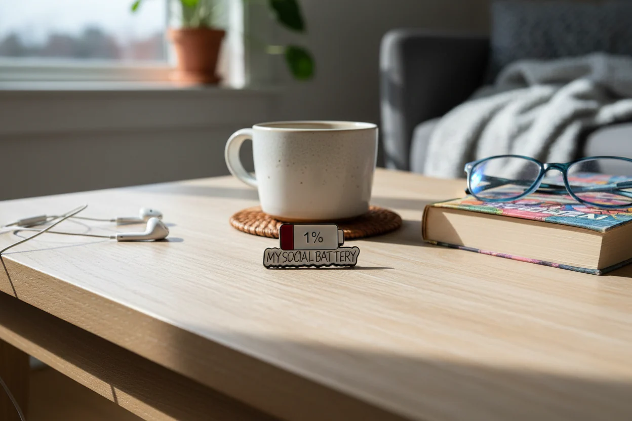 Pin - "My Social Battery 1%" - Image 2