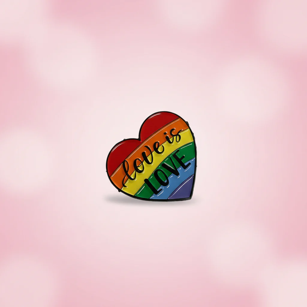 Pin-” Love is Love” Hjärta