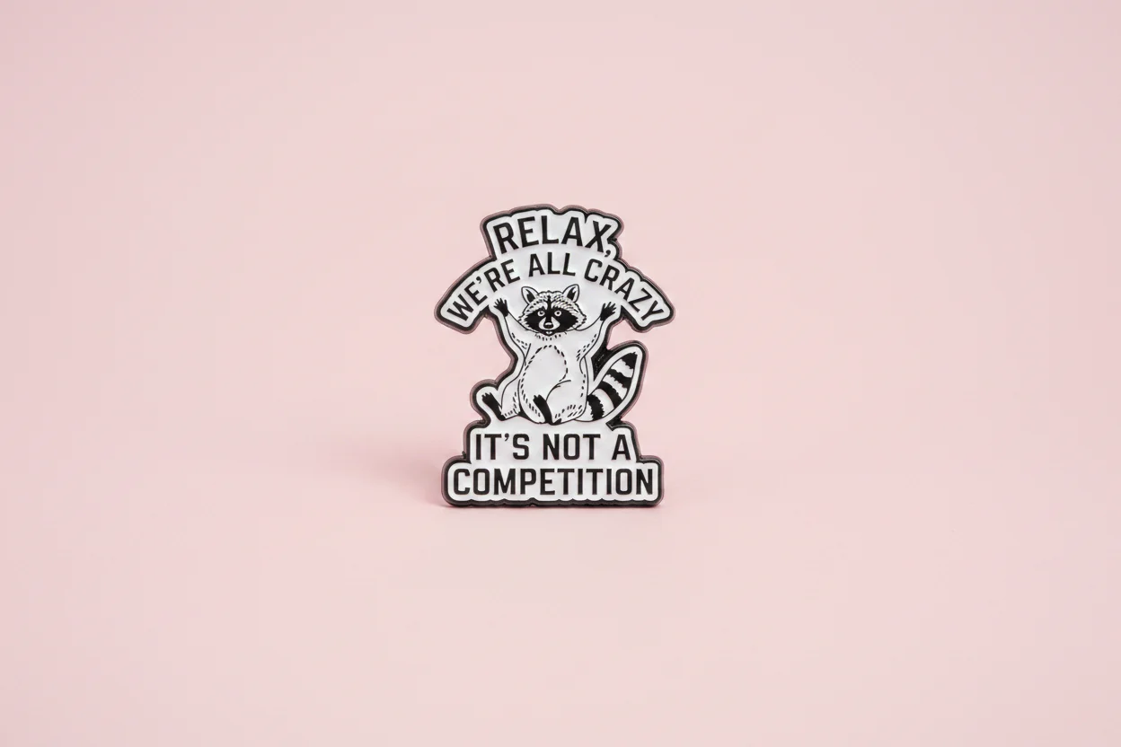 Pin - "Relax, We're all crazy"