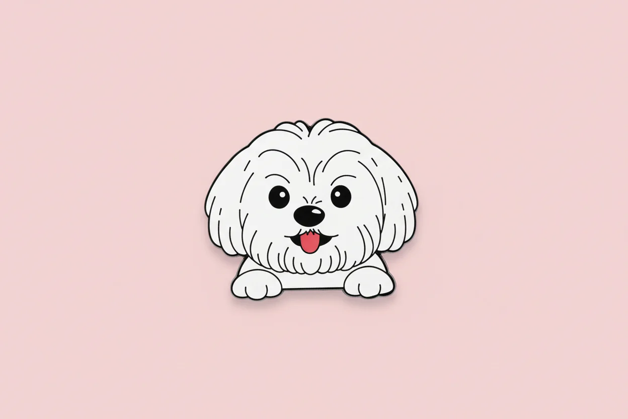 Pin - Vit hund