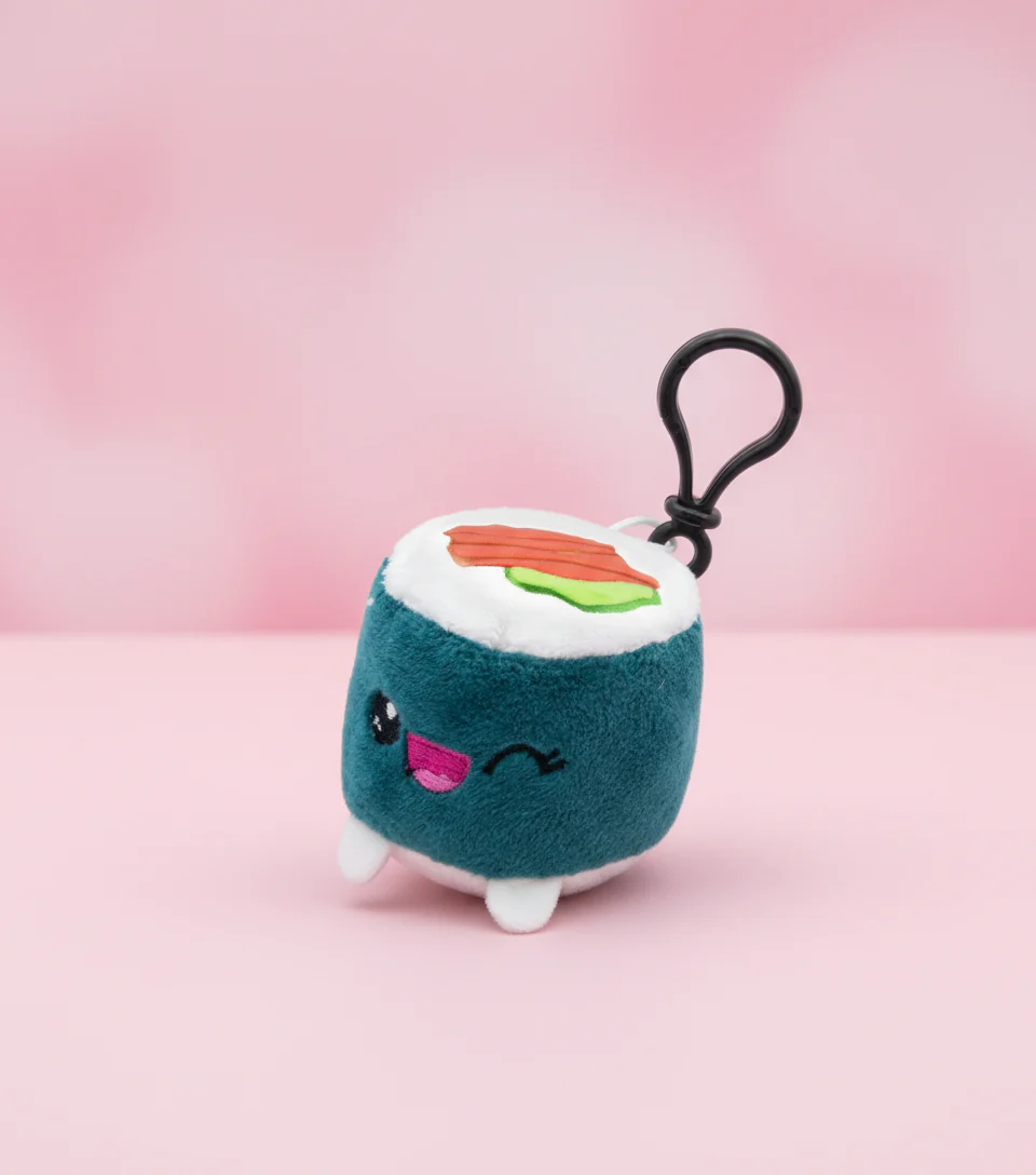Plysch Nyckelring Maki sushi- Kawaii Väskhänge