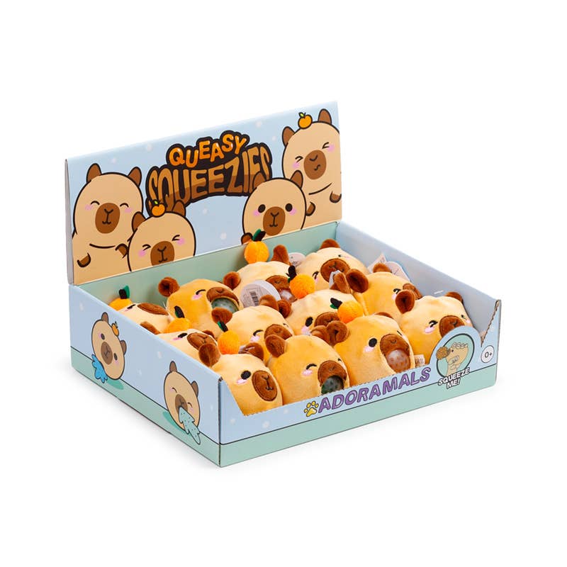 Queasy Squeezies Adoramals Capybara Plysch Squeezy-leksak - Image 2