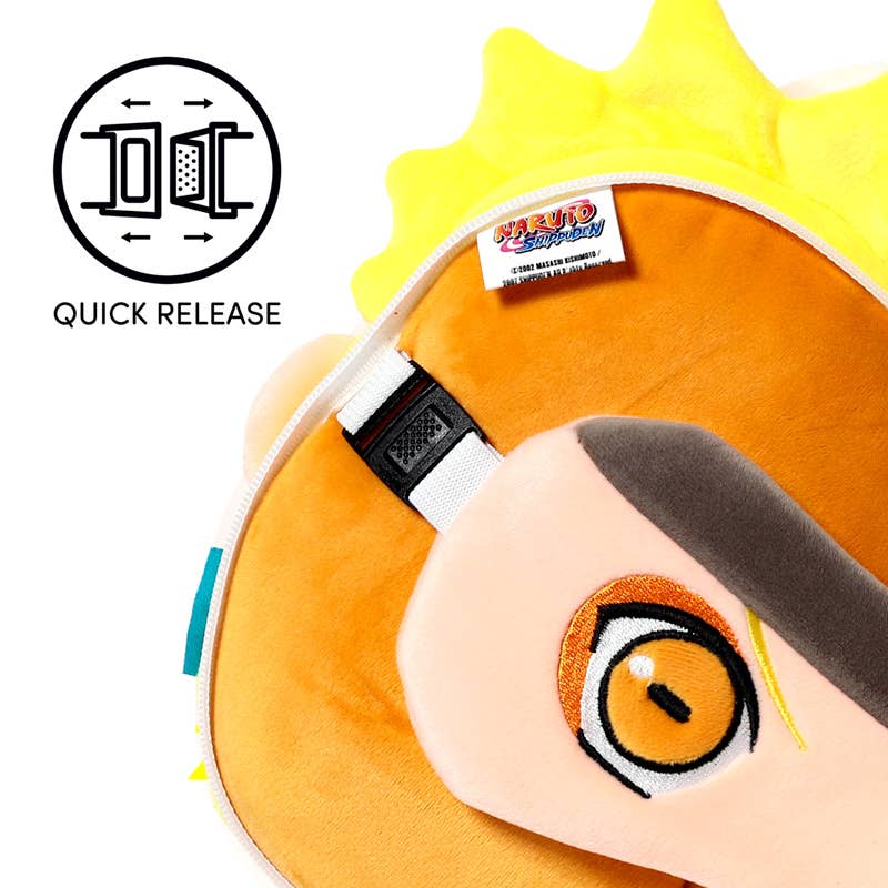 Naruto plysch resekudde med ögonmask – mjuk och bekväm anime-stil - Image 5