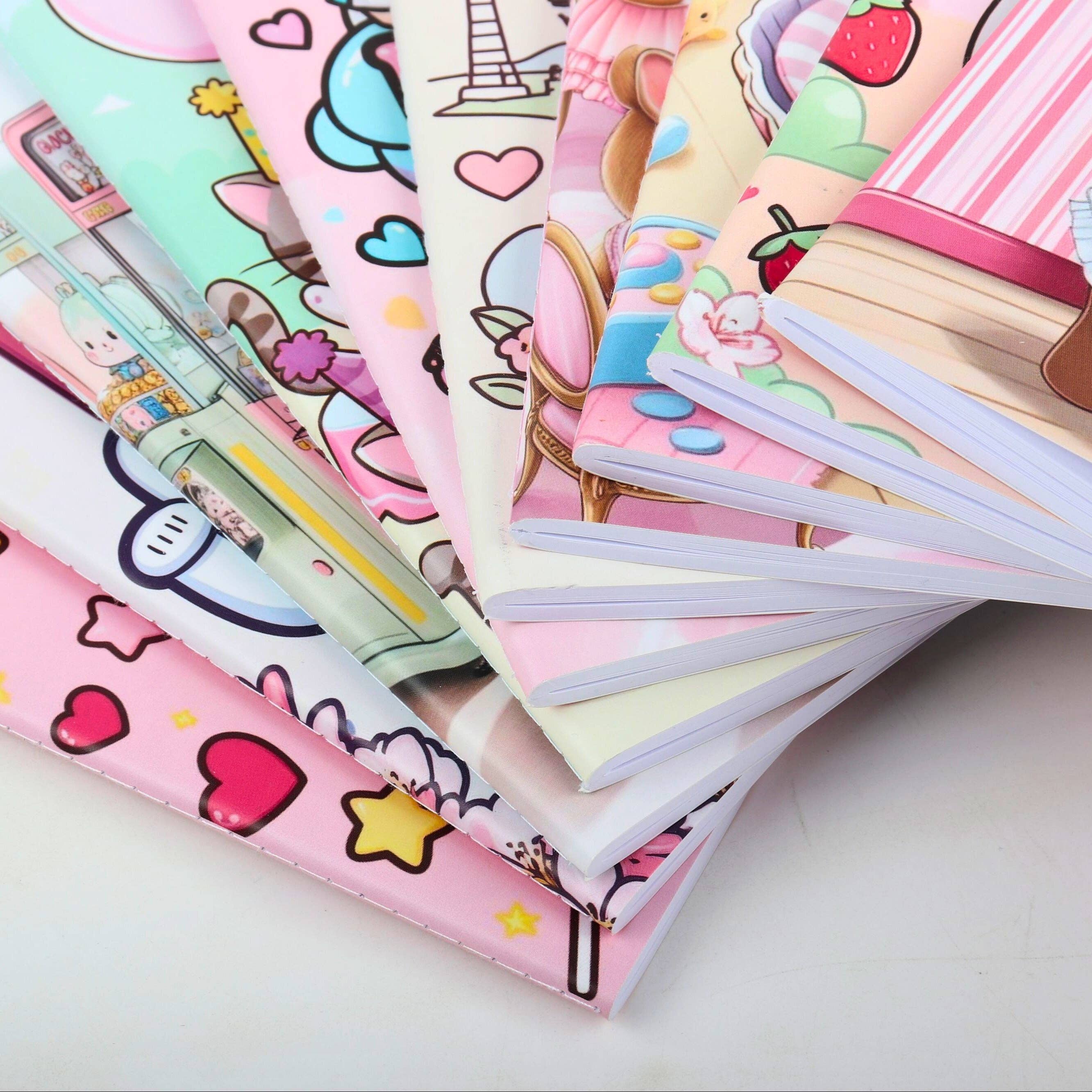 Kawaii anteckningsbok med djurmotiv – 80 sidor, 14x21 cm - Image 3