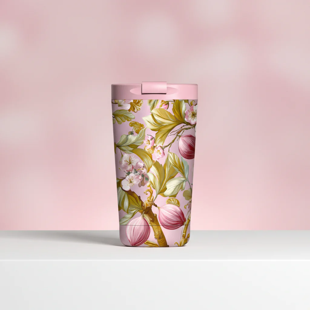 IZY- Termosmugg Fico Rosa Isolerad Kaffemugg