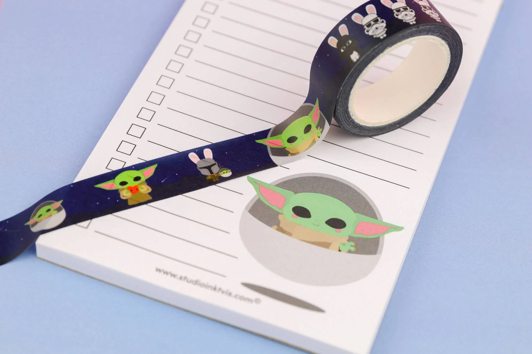 Washi-tejp Baby Yoda Grogu från Mandalorian - Image 2