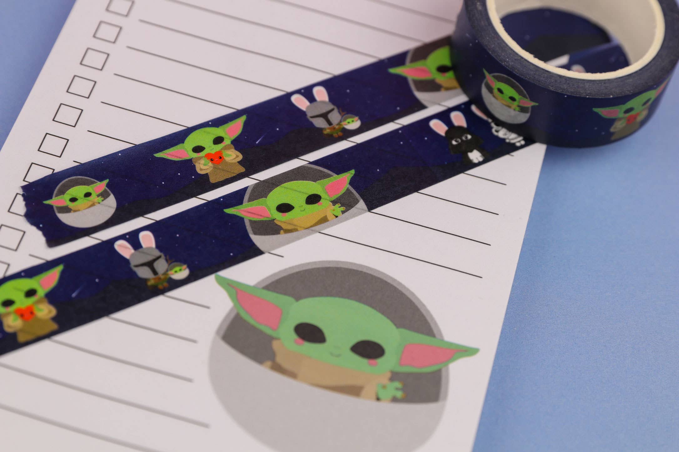 Washi-tejp Baby Yoda Grogu från Mandalorian - Image 5