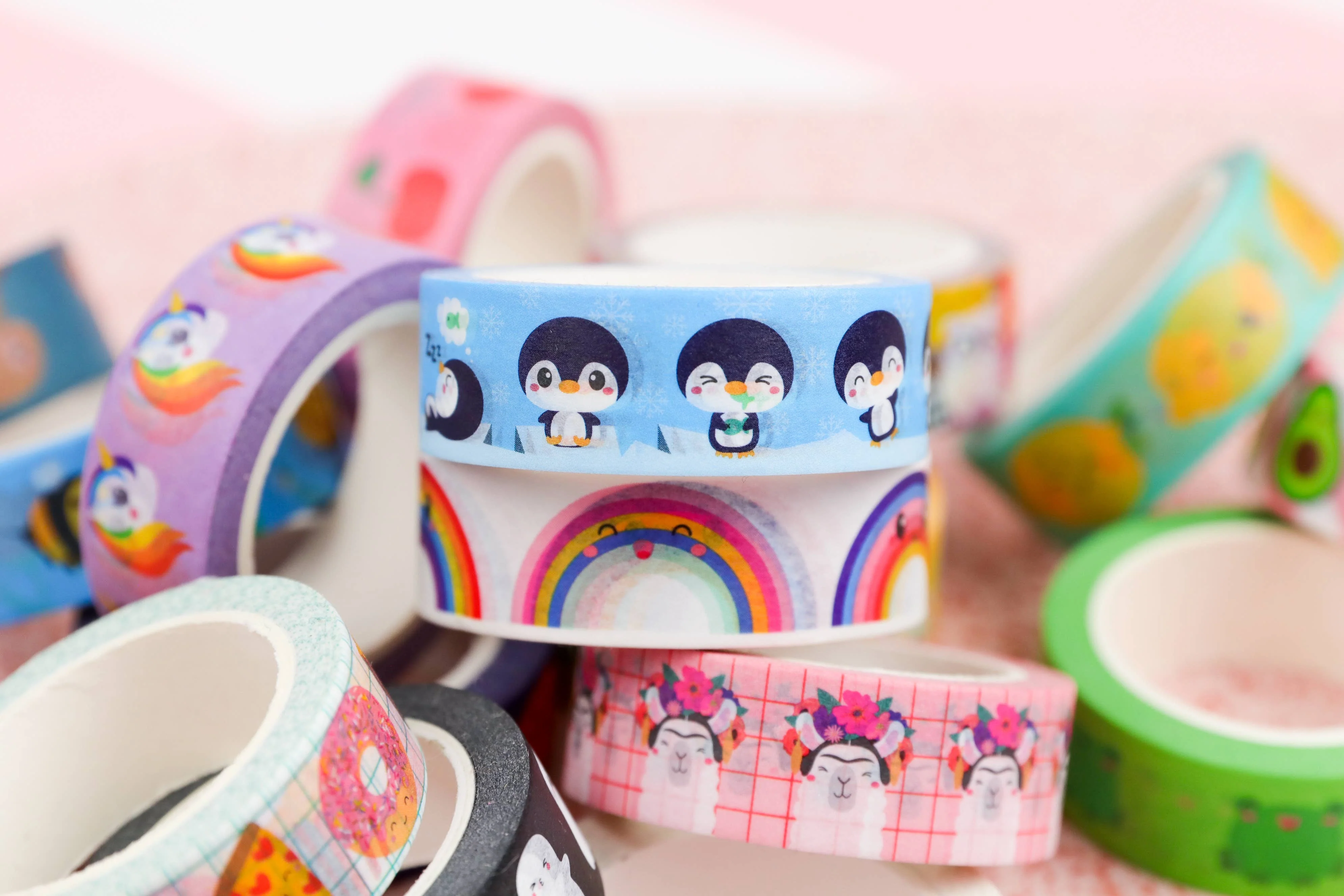 Washi-tejp med regnbågsdesign - Image 10