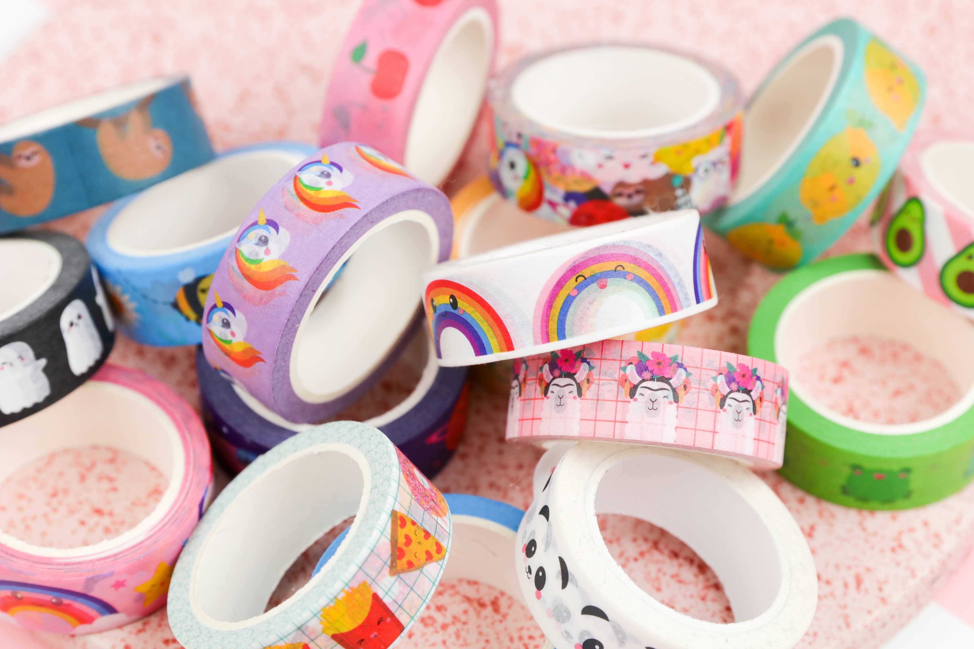Washi-tejp med regnbågsdesign - Image 11