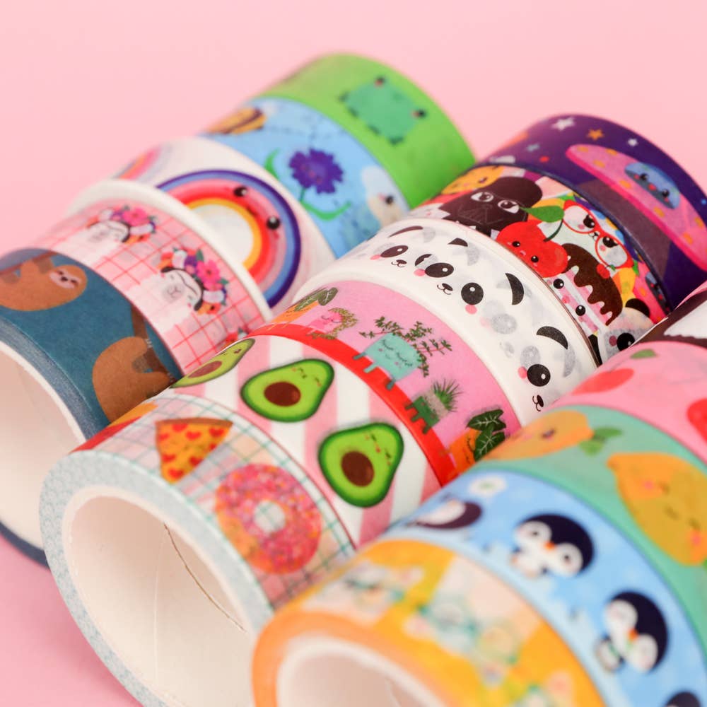 Washi-tejp med regnbågsdesign - Image 4