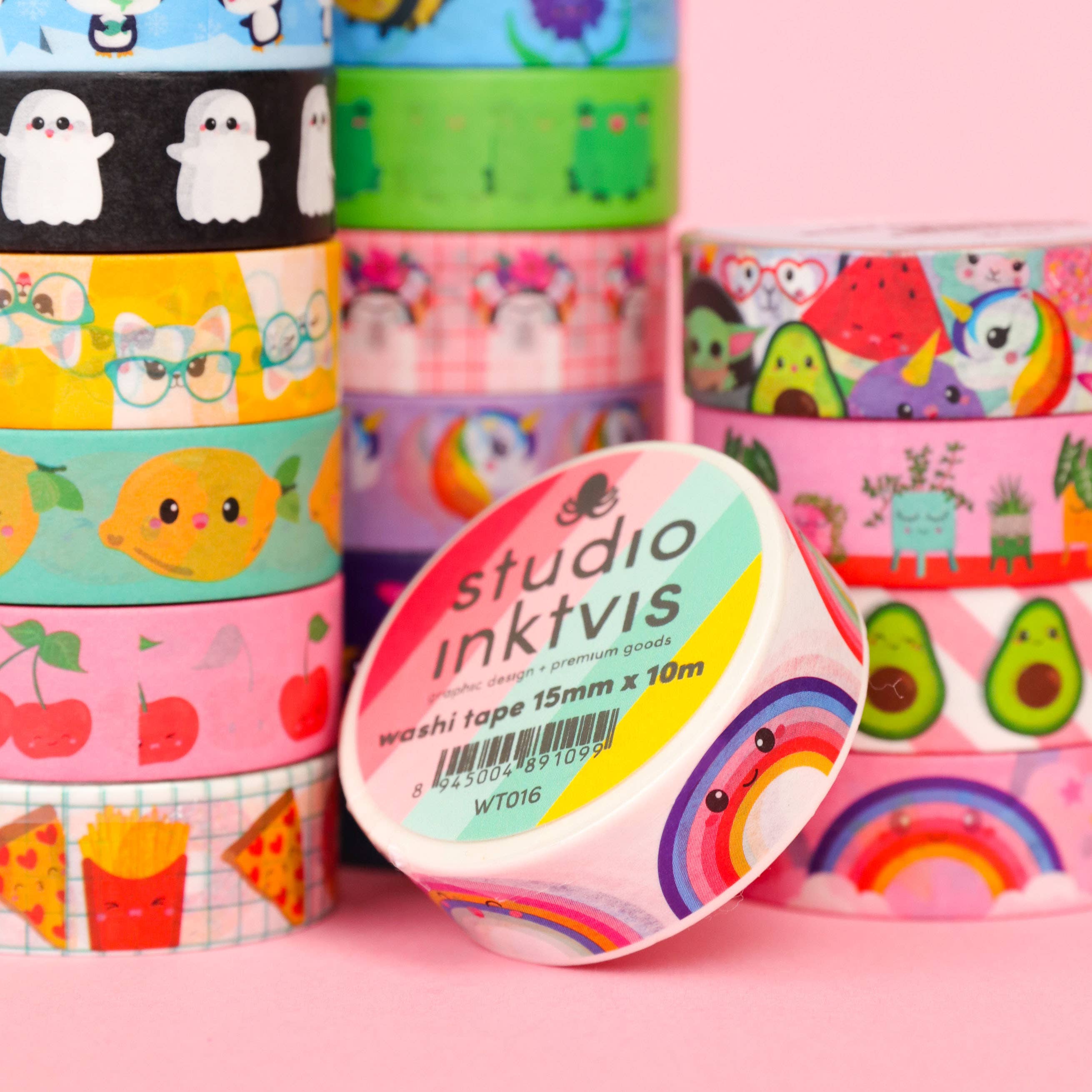 Washi-tejp med regnbågsdesign - Image 5
