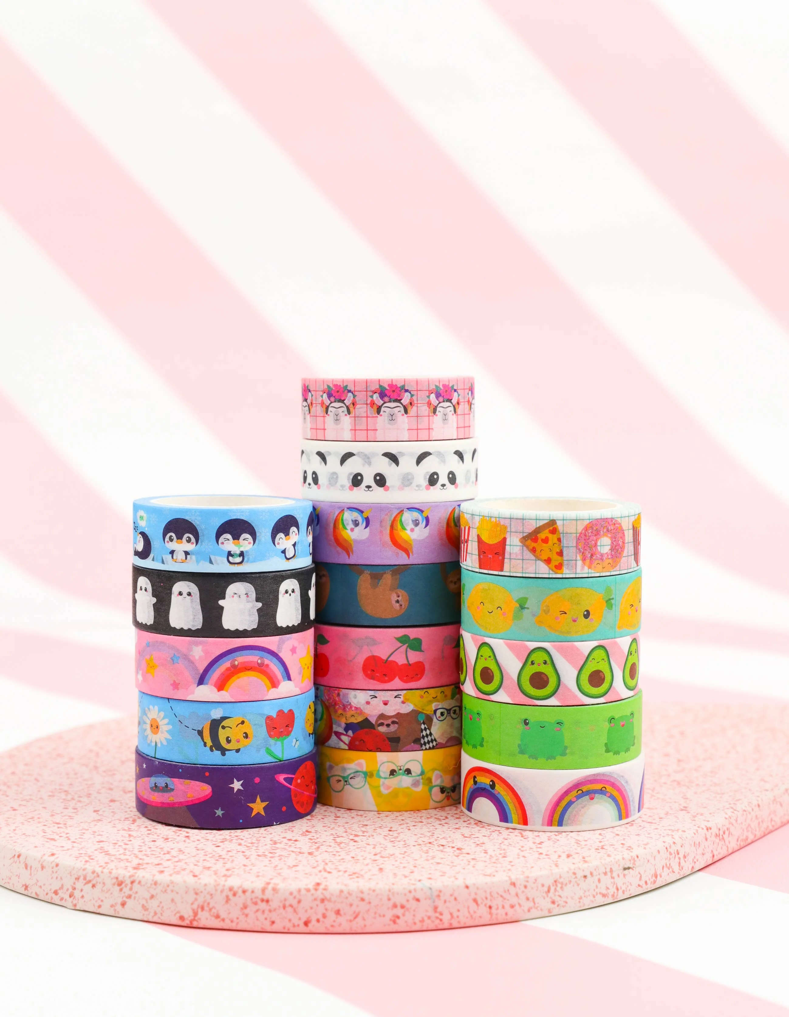 Washi-tejp med regnbågsdesign - Image 7