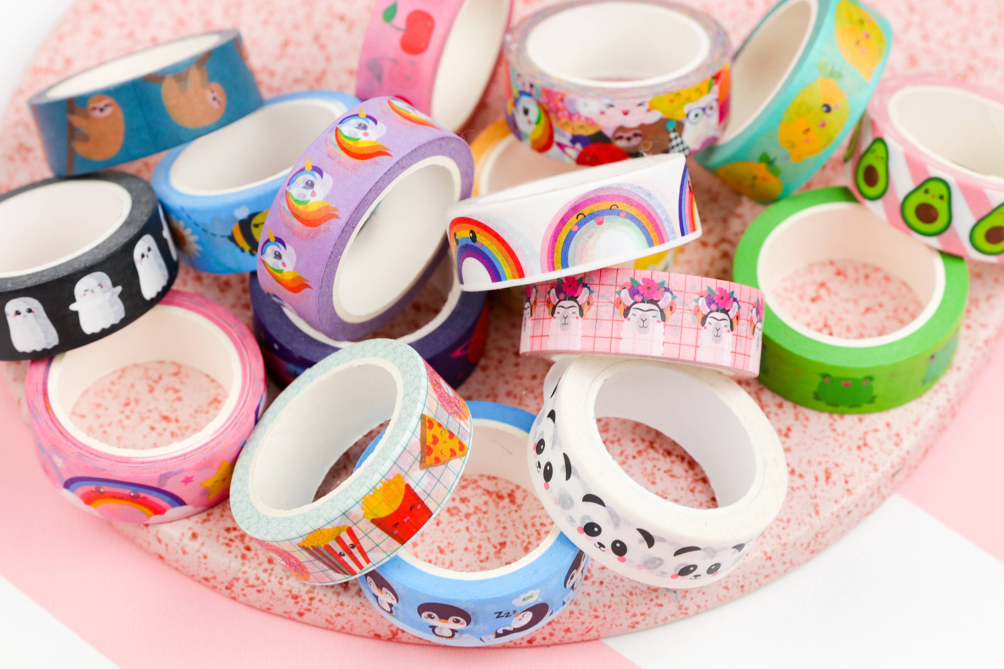 Washi-tejp med regnbågsdesign - Image 9